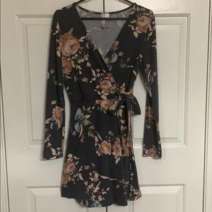 Faux wrap dress